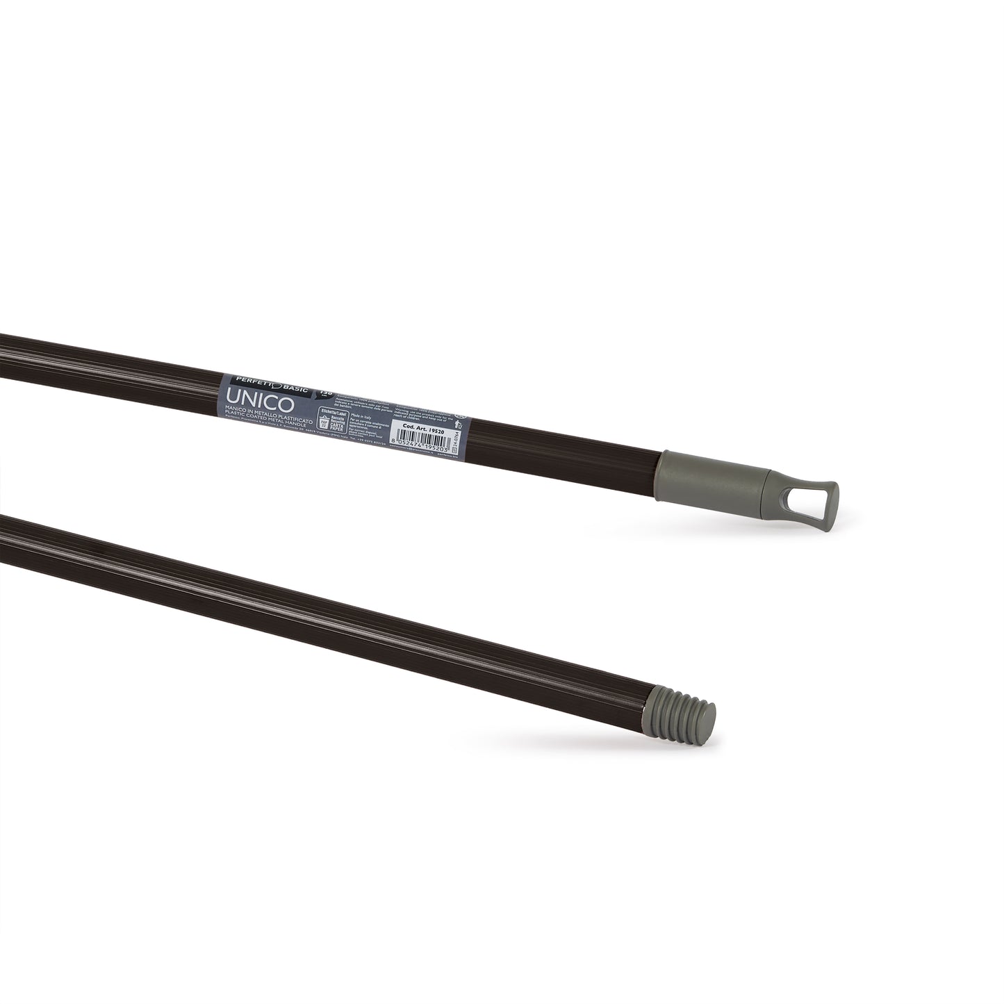 PLASTIC COATED METAL HANDLE - 130 cm - Black