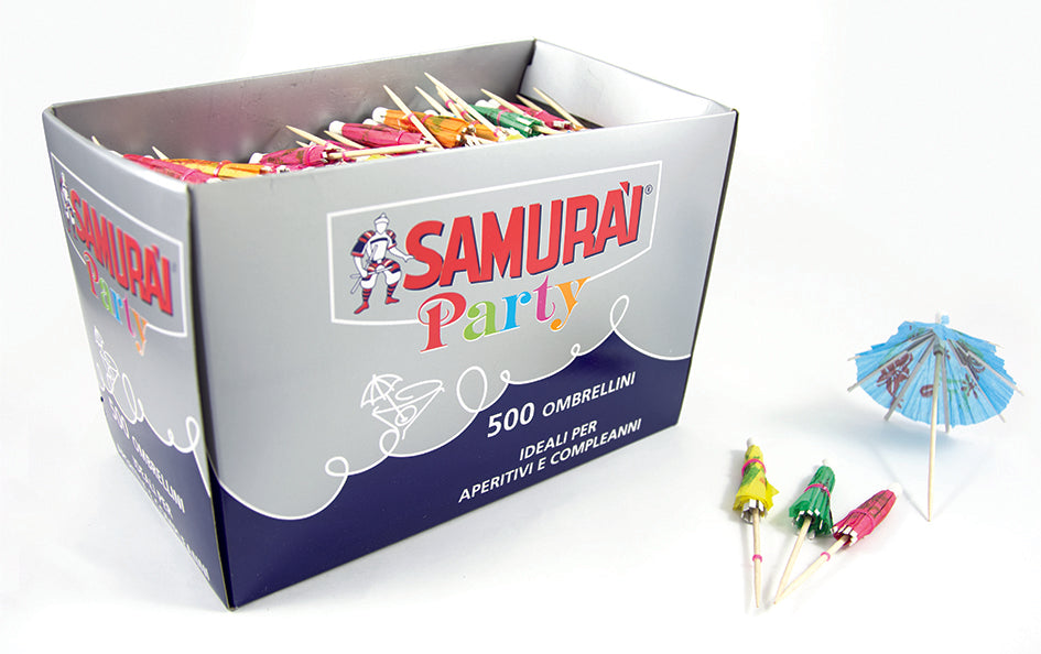PAPER PARASOLL STICKS - Samurai (500pcs)