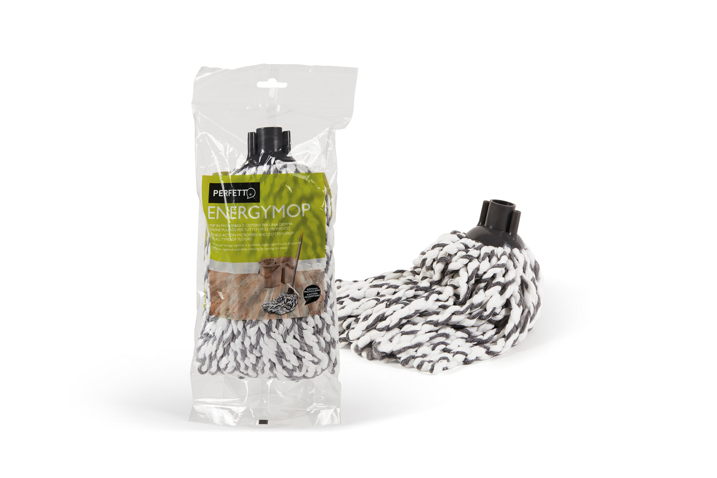 COTTON/MICROFIBER FLOOR MOP - Energymop