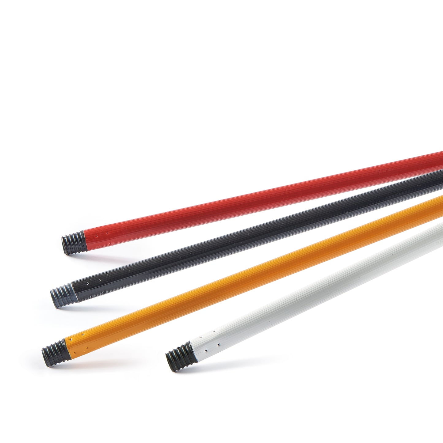 METAL HANDLE - 130 cm - WHITE/YELLOW