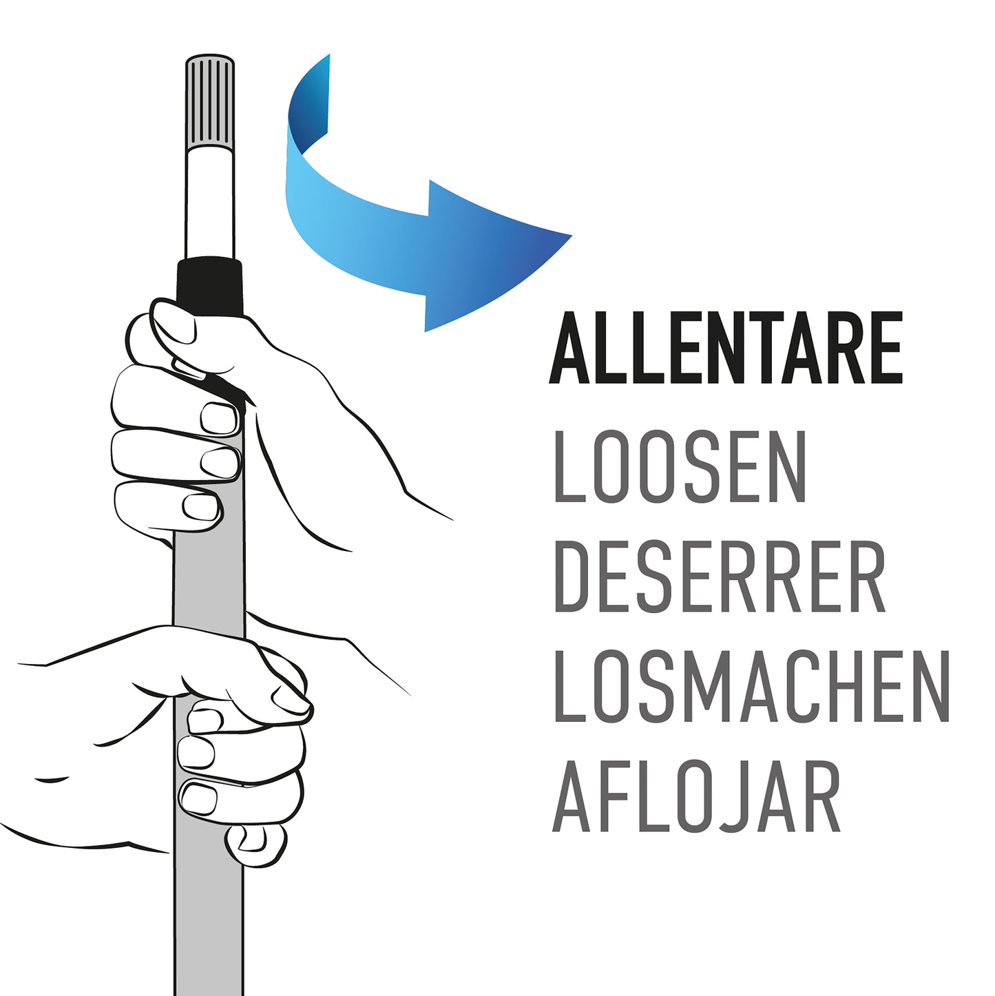 TELESCOPIC METAL ROD coll. Vital - painted - 2 parts - 300 cm