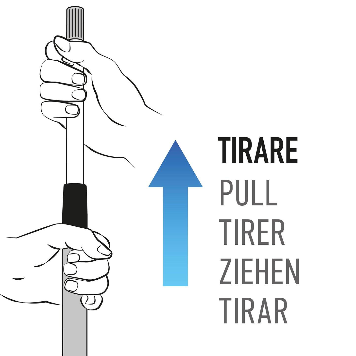 TELESCOPIC METAL ROD coll. Vital - painted - 2 parts - 300 cm