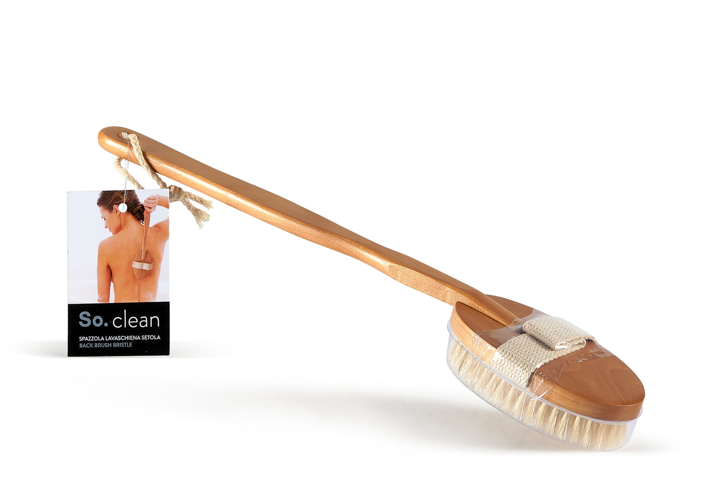 WOODEN BRISTLE BACK CLEANING BRUSH