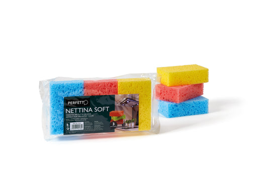 MULTIPURPOSE SPONGE "Nettina Soft" PACK OF 3