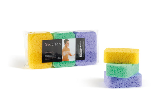 SPONGE FOR HYGENE AND BODY CARE (3 pcs)