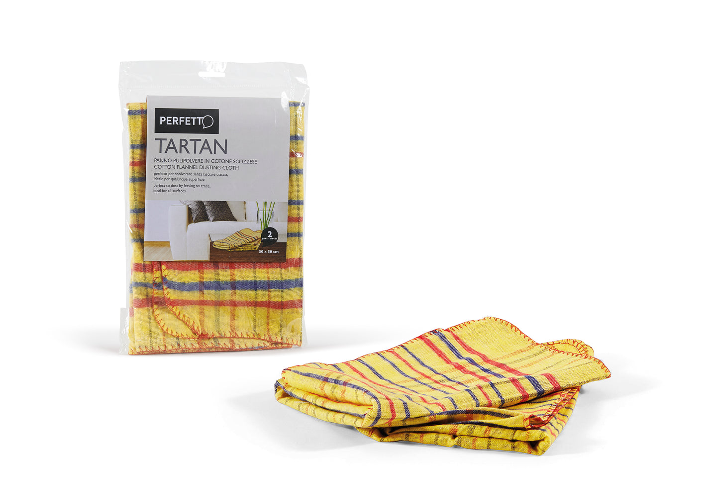 DUST CLOTH - Tartan "the Scotsman" (2pcs) (50x50cm)