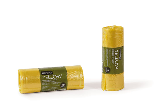 GARBAGE BAGS - (10pcs) (70x110cm) Yellow