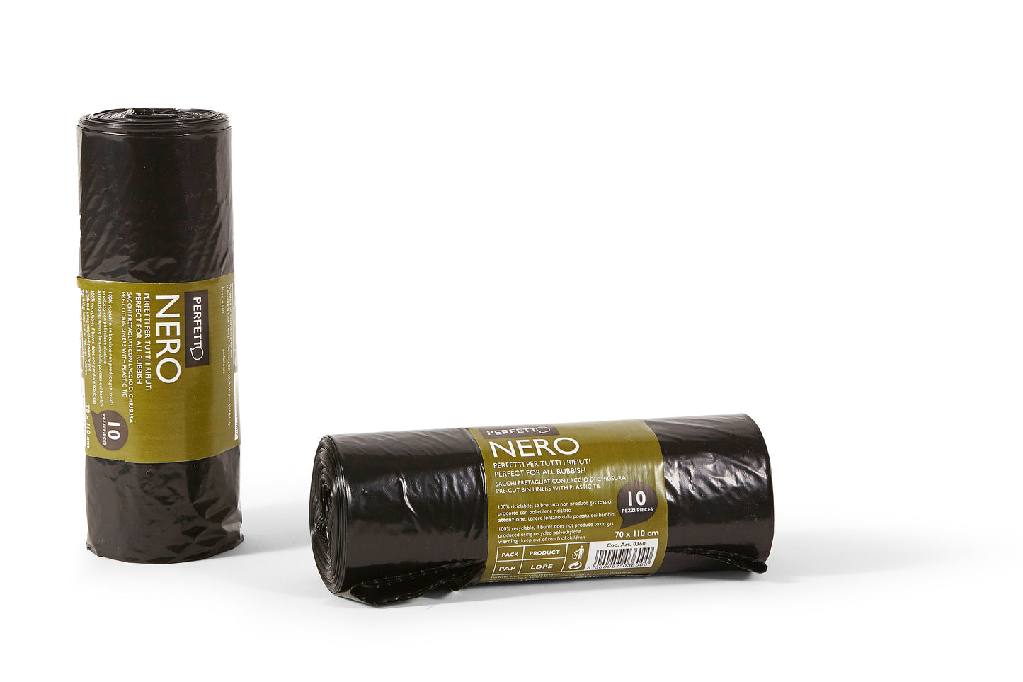 GARBAGE BAGS - (10pcs) (70x110cm) Black