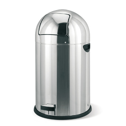 BIN WITH PEDAL mod. "Hangar" - Stainless steel - 33 lt.