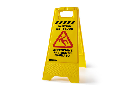 "WET FLOOR" WARNING SIGN