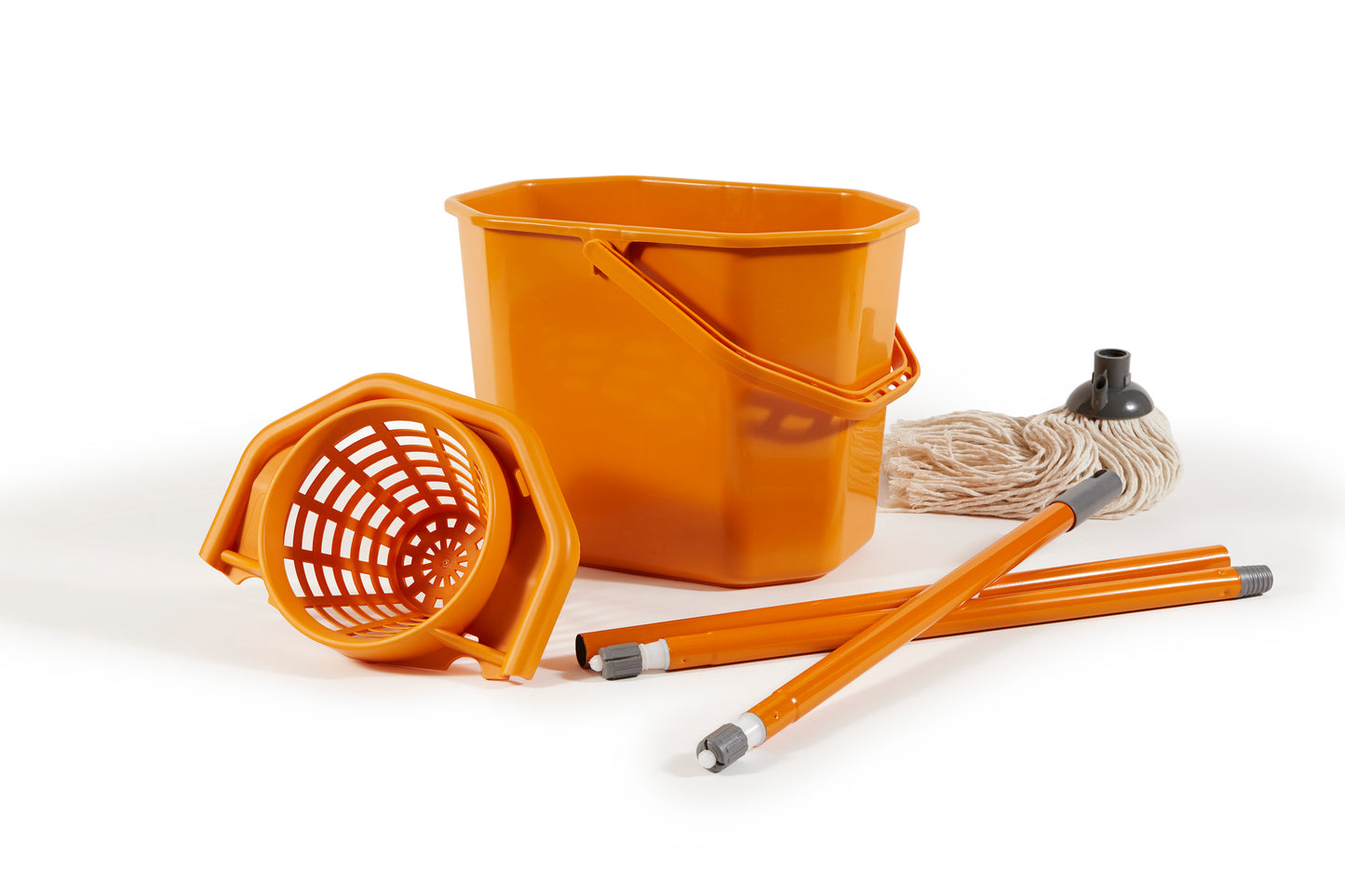 BUCKET WITH WRINGER + MOP - 12 lt. - KIT