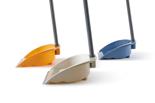 PLASTIC ROLL DUST PAN -  Foldable handle