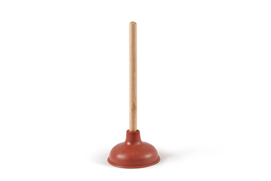 RUBBER SINK PLUNGER - WOOD Ø 15 cm