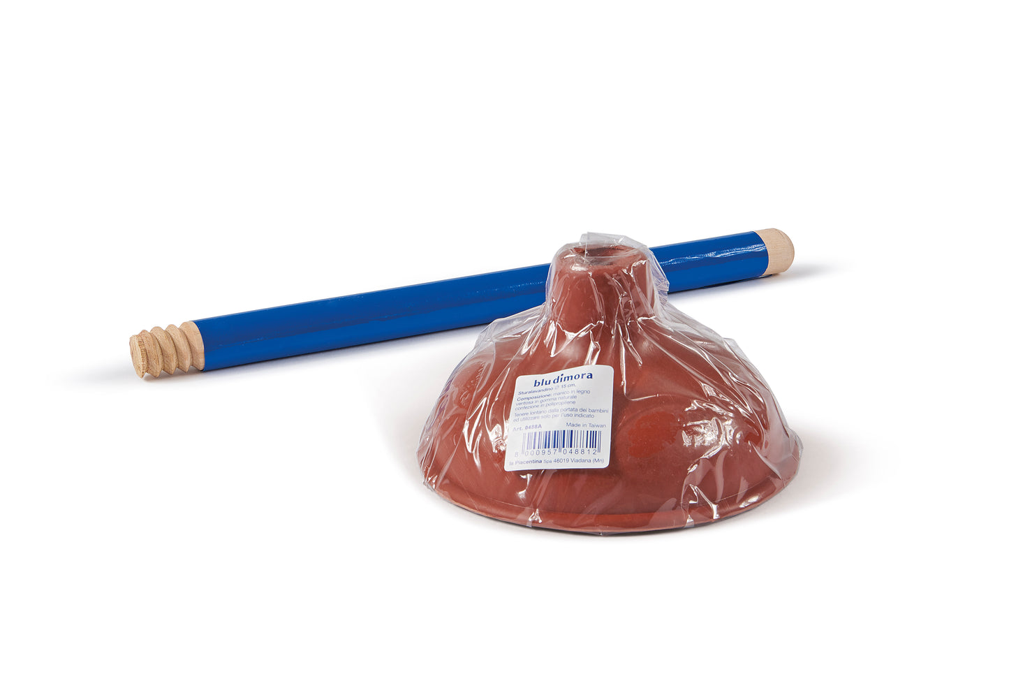 RUBBER SINK PLUNGER - WOOD Ø 15 cm