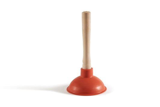 RUBBER SINK PLUNGER - WOOD Ø 12 cm