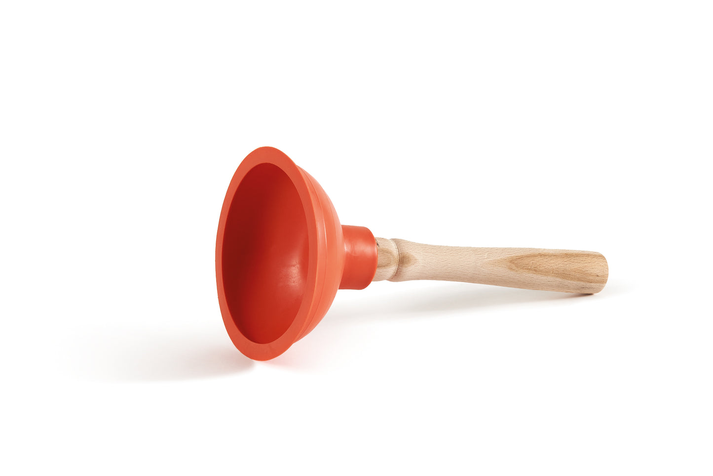 RUBBER SINK PLUNGER - WOOD Ø 12 cm