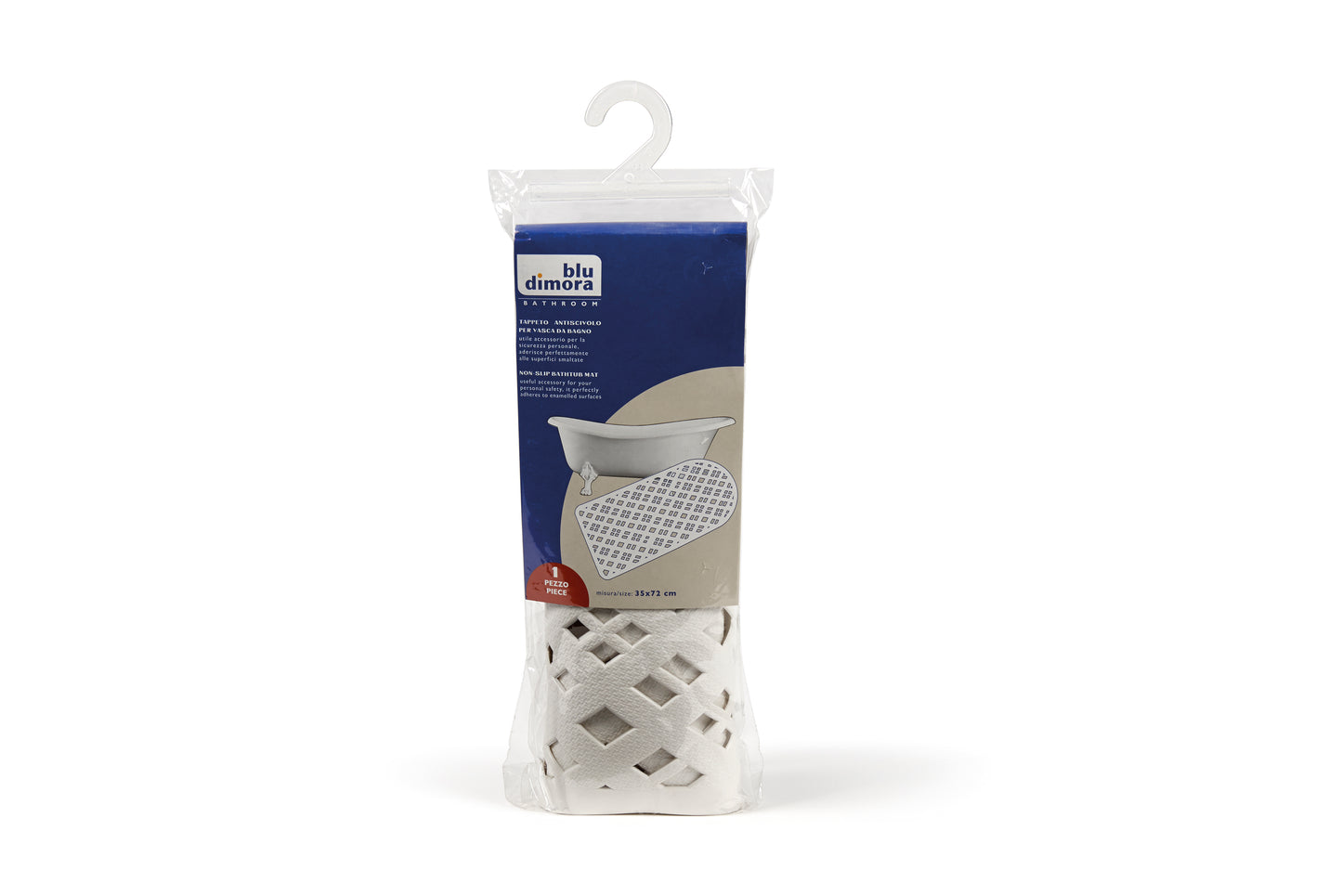 LUXURY RUBBER BATHTUB MAT - White