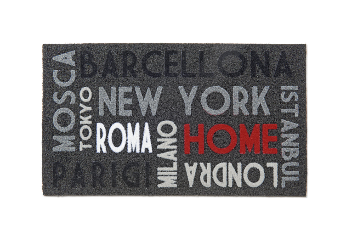 FLOCKED DOORMAT - Urban Drawing - 40x70 cm