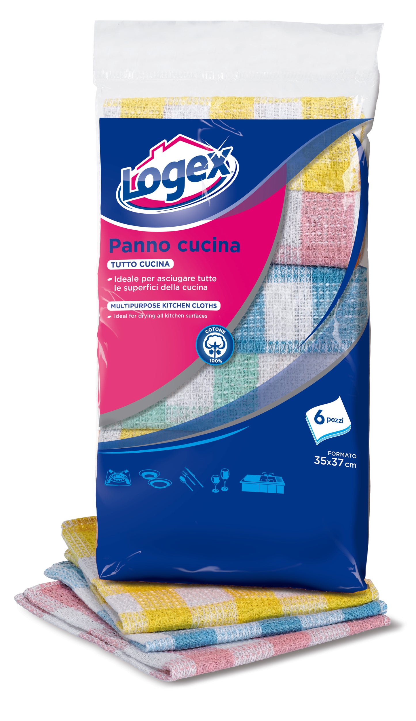 COTTON CLOTHS - Logex (35x37cm) (6pcs)