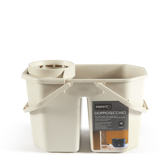 BUCKET WITH WRINGER - Doppiosecchio - (15lt) Ice