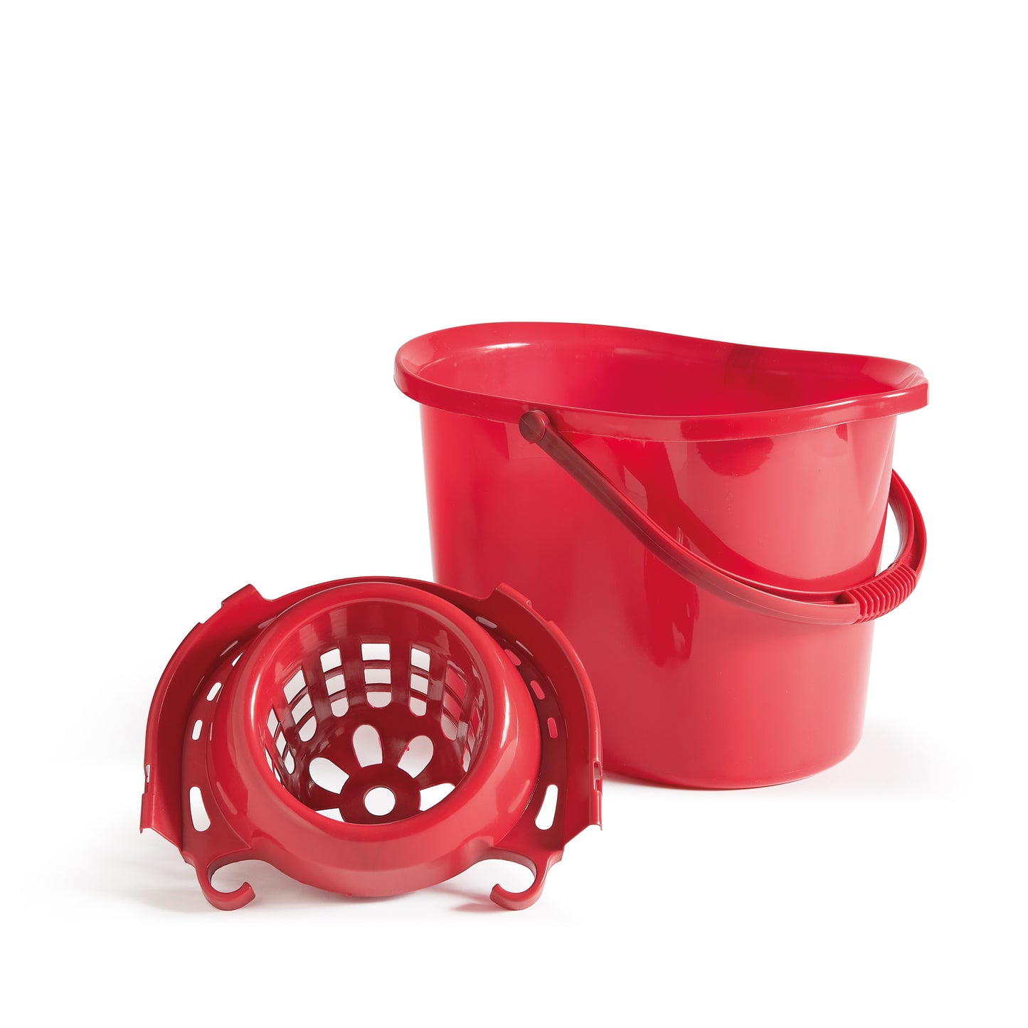 BUCKET WITH WRINGER - Classico - (15lt) Pure red