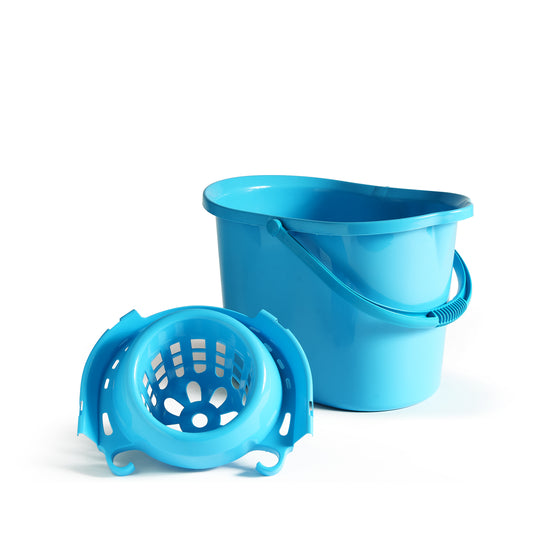 BUCKET WITH WRINGER - Classico - (15lt) Water blue