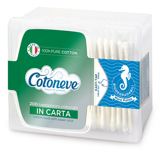COTTON BUDS IN RECT. BOX- Cotoneve (200pcs)