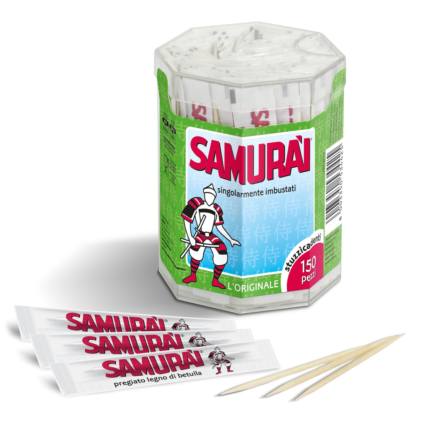 SINGLY WRAPPED TOOTHPICKS - Samurai (150pcs)