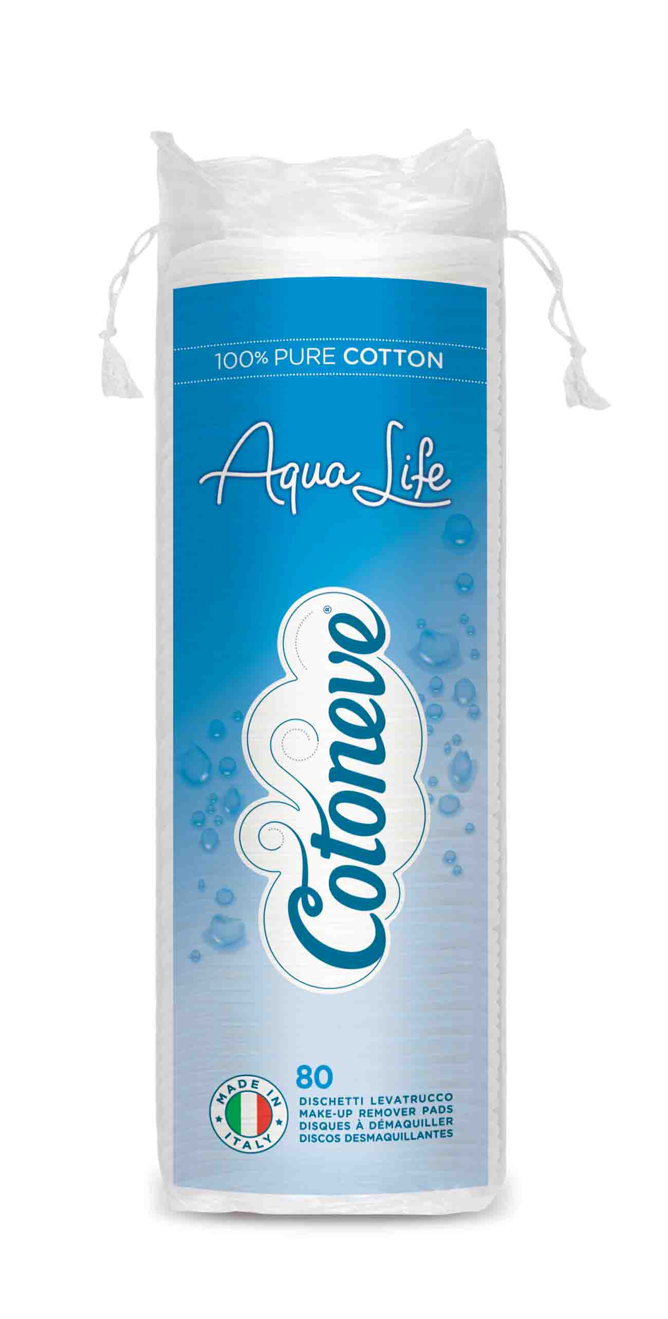 AQUA LIFE MAKE-UP REMOVER PADS - Cotoneve (80pcs)