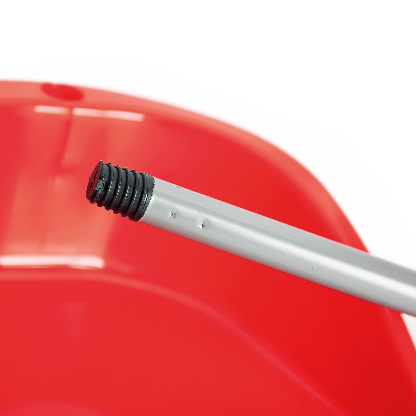 PLASTIC GARBAGE LIFT WITH HANDLE  - Red