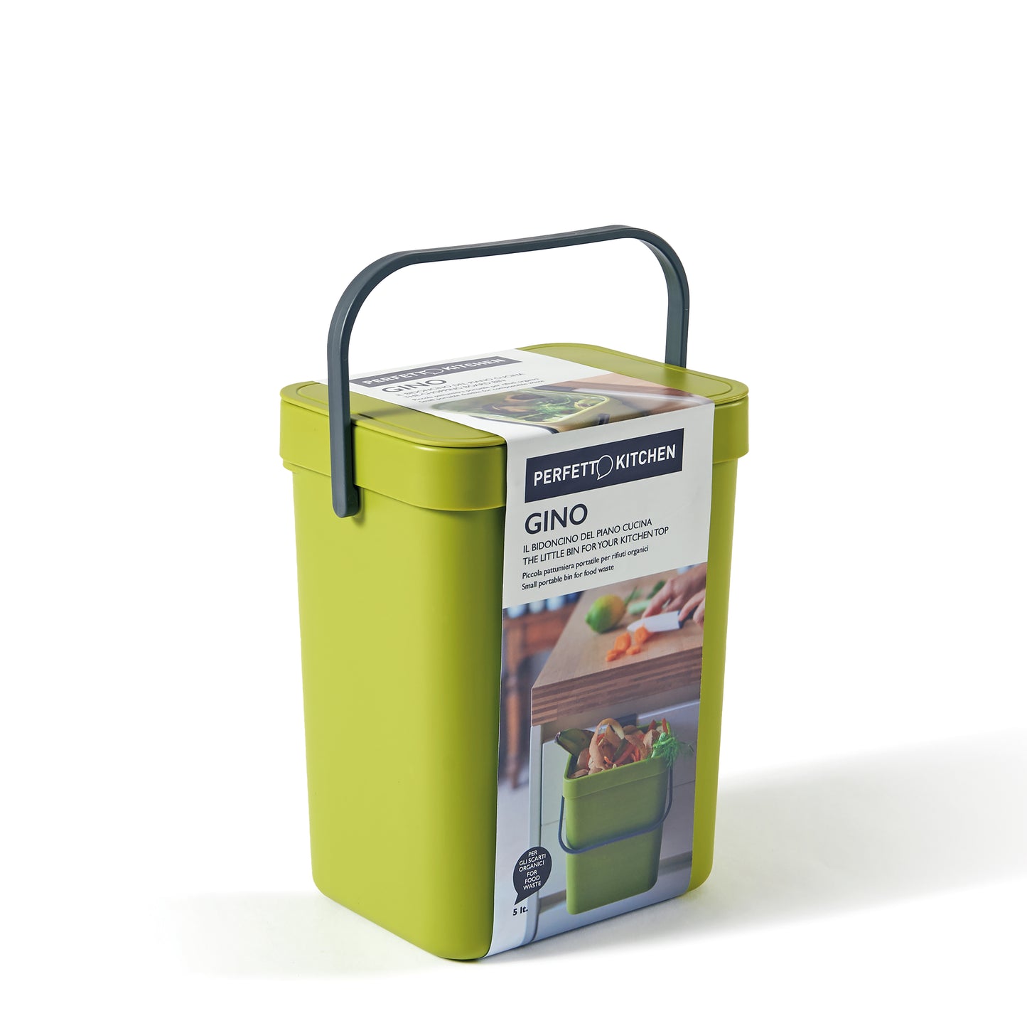 ORGANIC WASTE BIN coll. GINO - 5 lt. - Moss