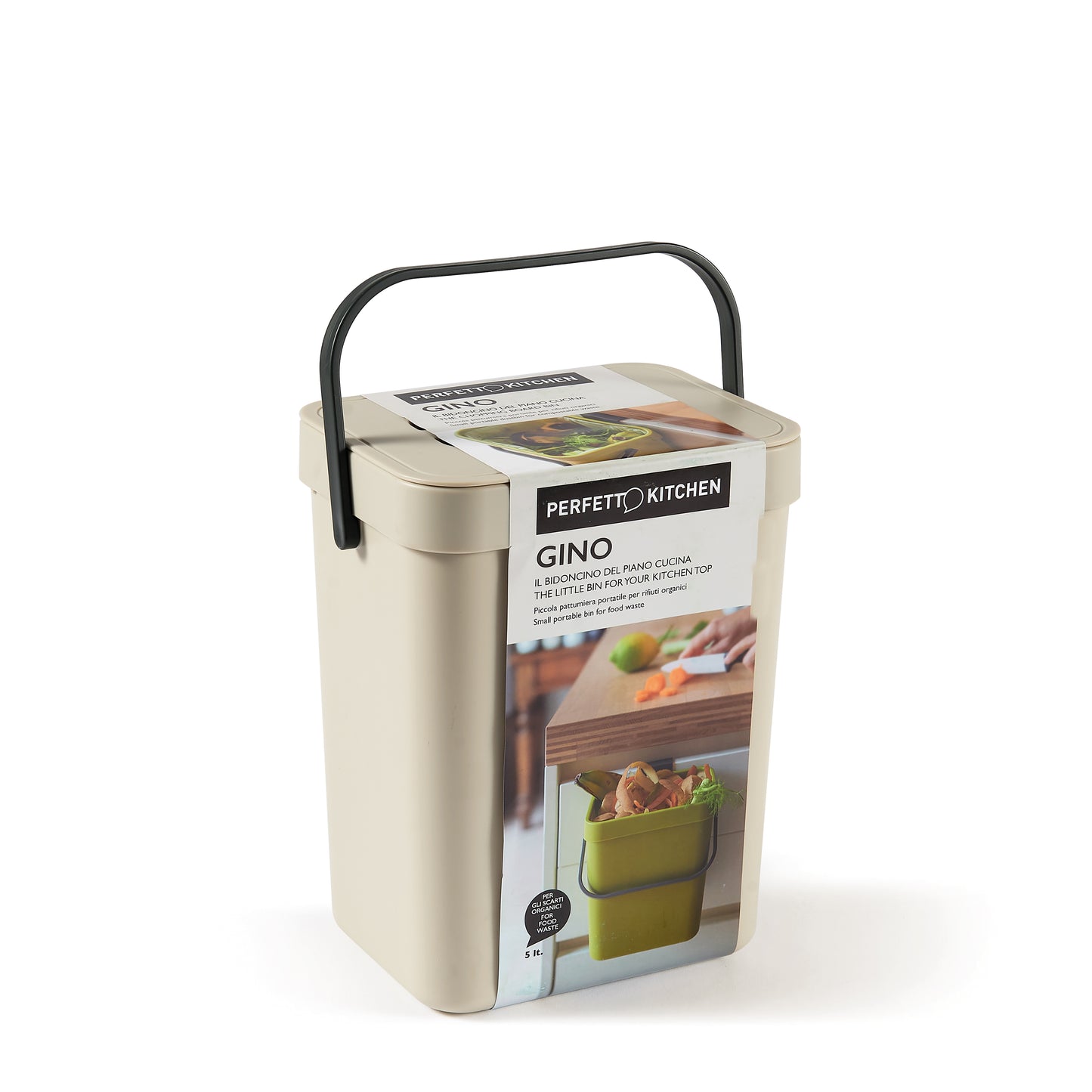 ORGANIC WASTE BIN coll. GINO - 5 lt. - Ice