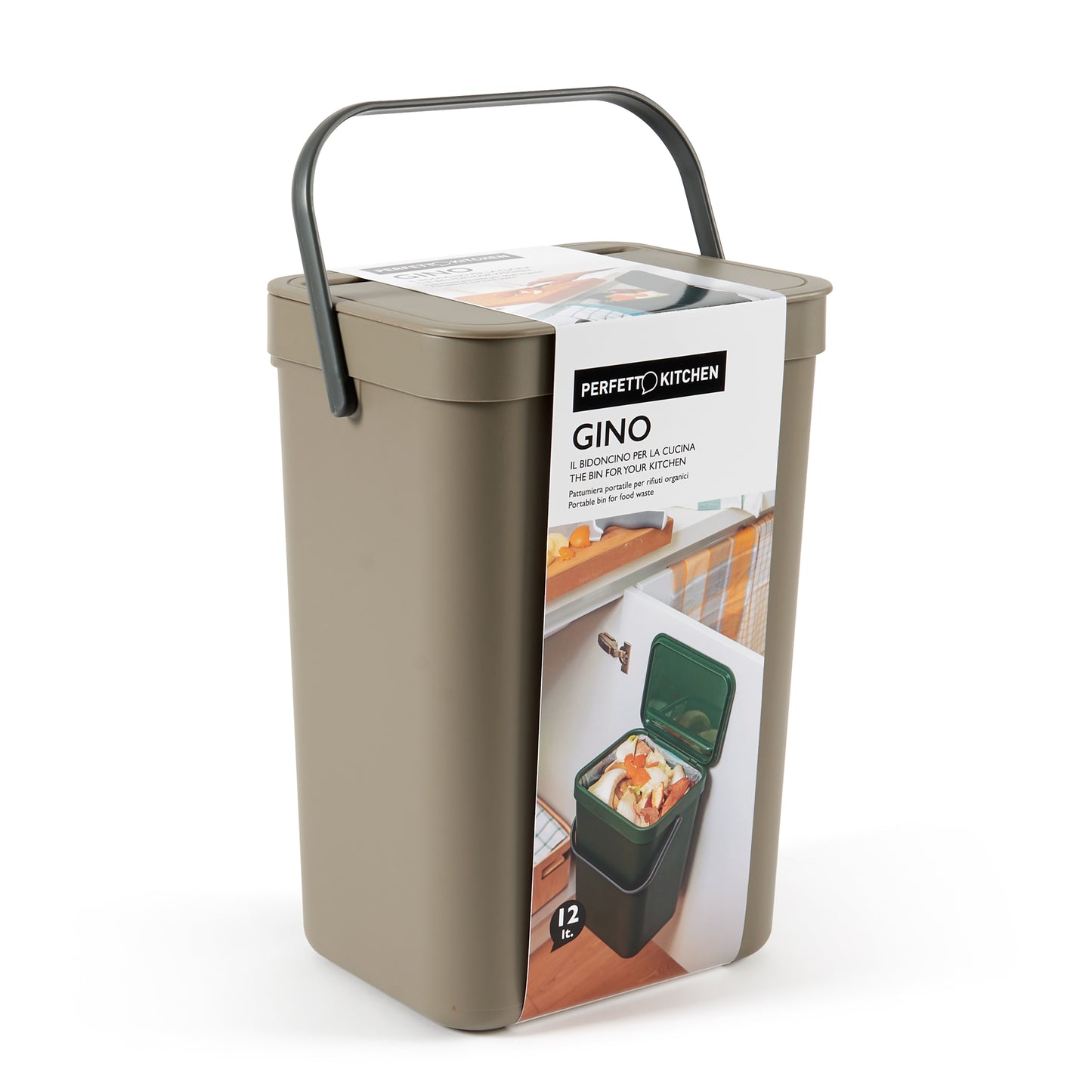 ORGANIC WASTE BIN - Gino (12lt) Truffle