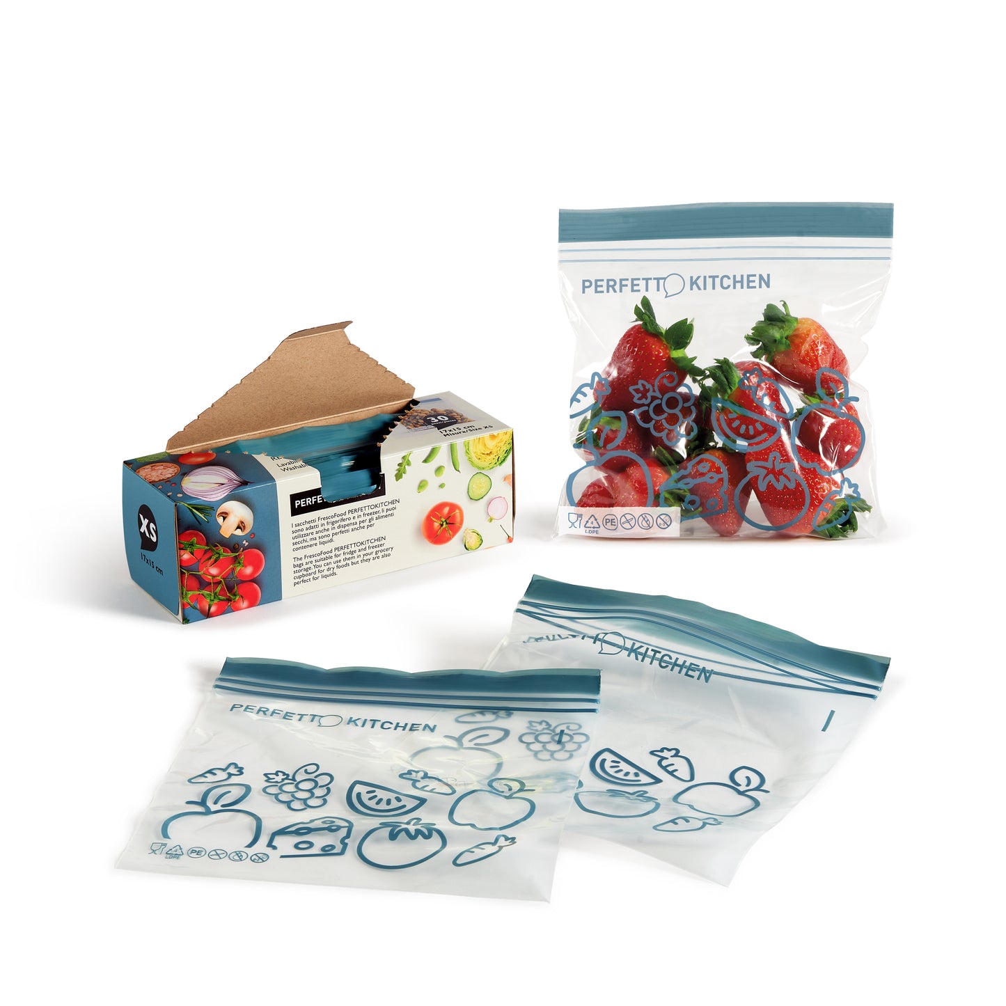 FRIDGE/FREEZER BAG - Frescofood - 25 pieces per pack - 17x15 cm - XS - 0.5lt