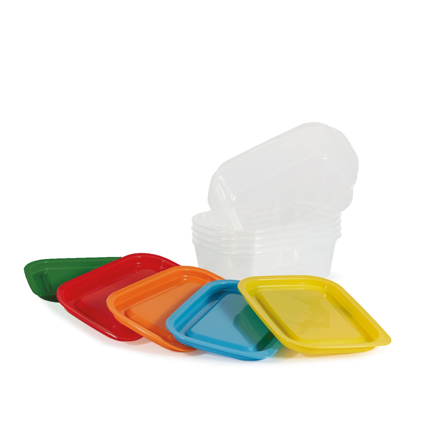 FOOD CONTAINER - 5 pcs. per pack - 164x111xh.51 mm - 400 ml.