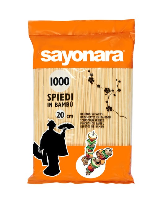 BAMBOO SKEWERS - Sayonara (1000pcs) (20cmx3mm)