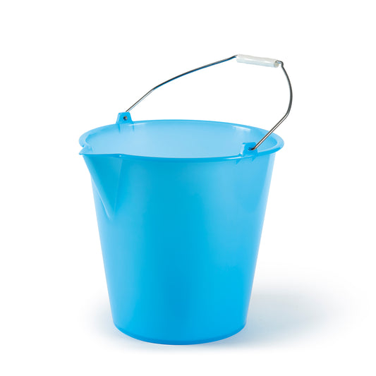 POLYTHENE BUCKET WITH SPOUT - 12 lt. - Light Blue