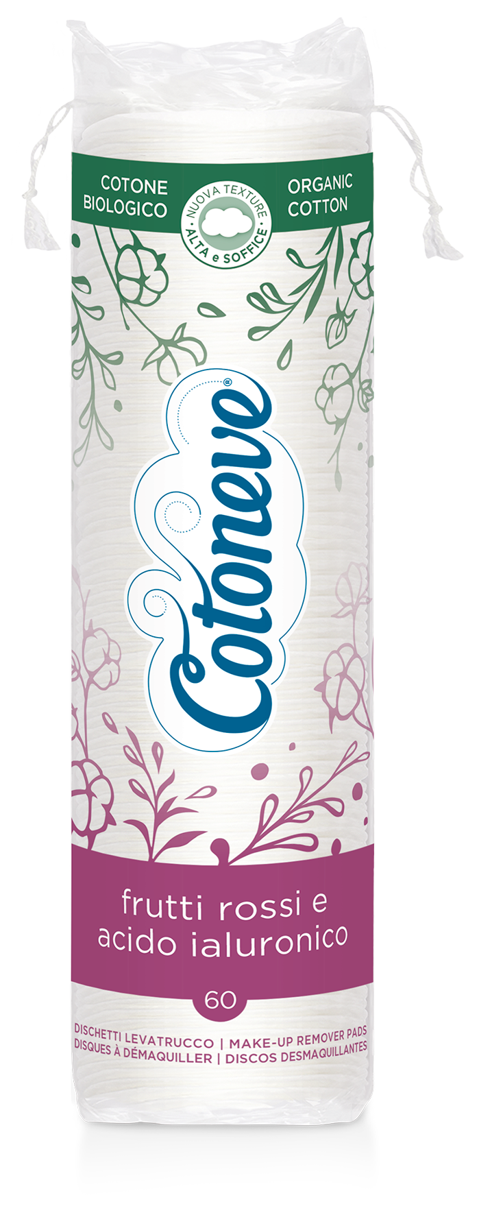 MAKE-UP REMOVER PADS - Cotoneve (60pcs) Red berries