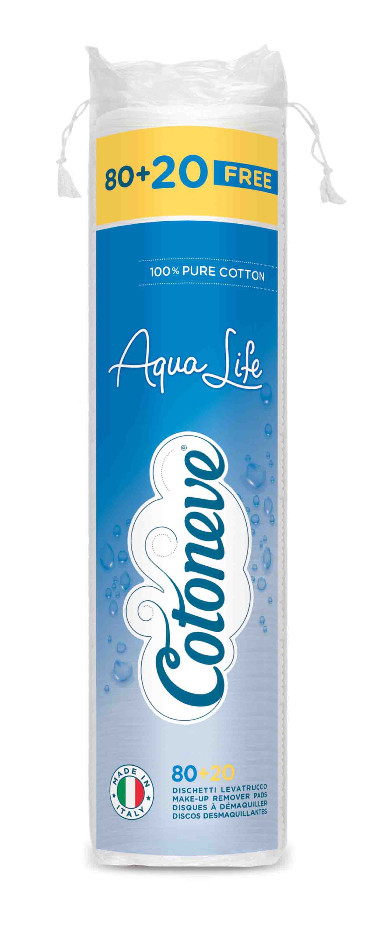 AQUA LIFE MAKE-UP REMOVER PADS - Cotoneve (100pcs)