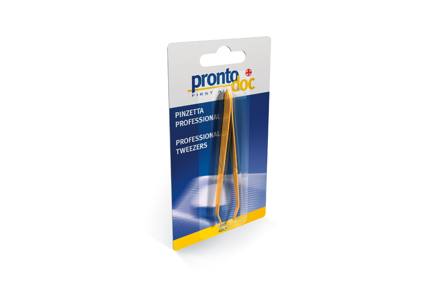 PROFESSIONAL STAINLESS STEEL TWEEZERS IN BLISTER