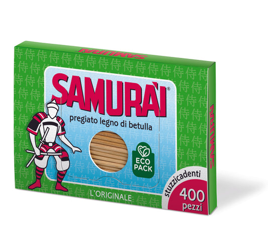 ROUND DOUBLE-POINT TOOTHPICKS - Samurai (400pcs)