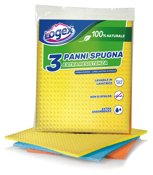 SPONGE CLOTHS - Logex (18x20cm) (3pcs)