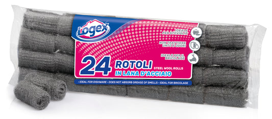 STEEL WOOL ROLLS - Logex (24pcs)