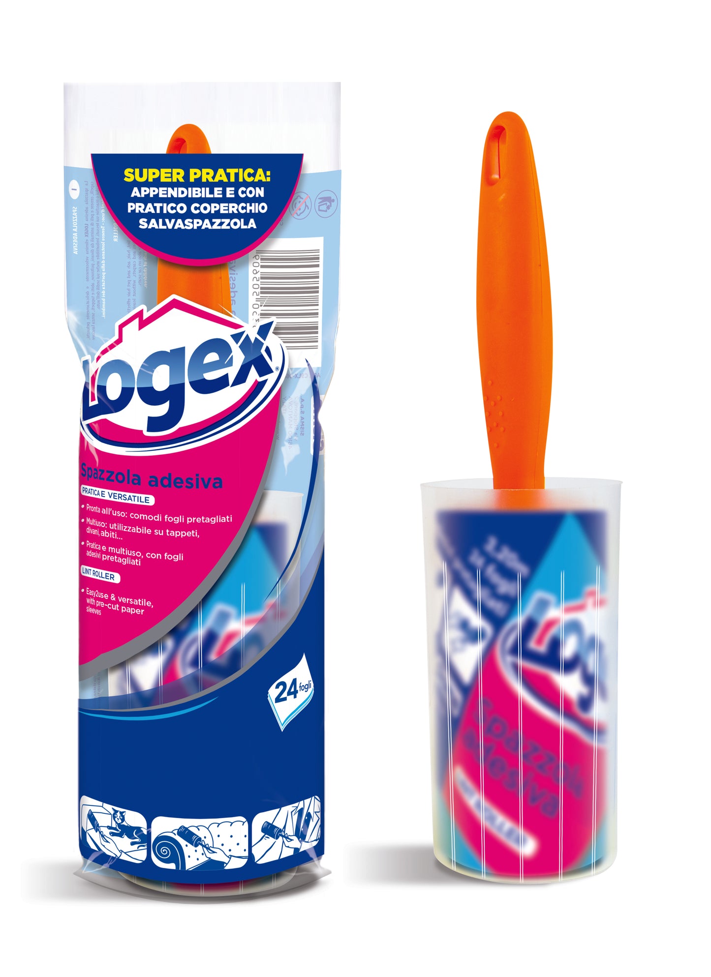 LINT ROLLER WITH EURO HOLE - Logex