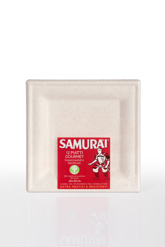 GORMET PLATES - Samurai (20x20cm) (12pcs)