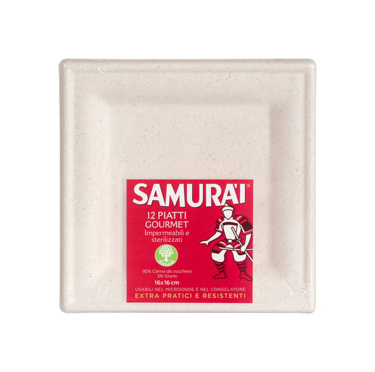 GORMET PLATES - Samurai (16x16cm) (12pcs)
