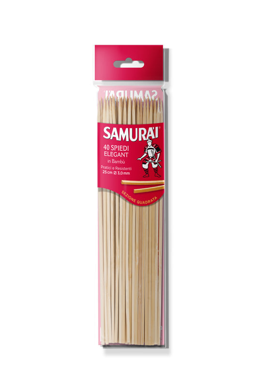 BAMBOO SKEWERS - Samurai (25cm) (40pcs)
